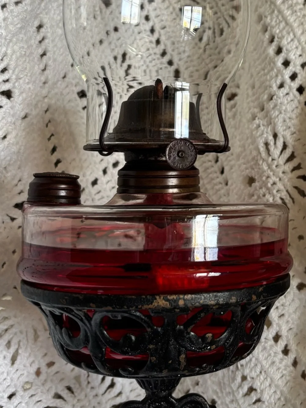 Bracketed Oil Lamp
